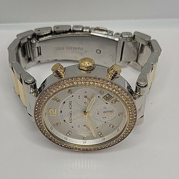 Michael Kors MK5626 Womens Stainless Steel Analog Silver Dial Quartz Watch BC769 - Picture 7 of 10